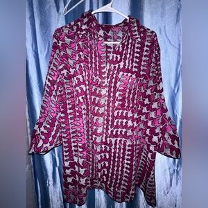 Beautiful flowy button down blouse